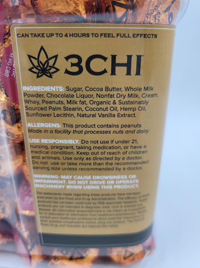 3CHi - Peanut Butter Nugget 15mg (D9 Edibles)