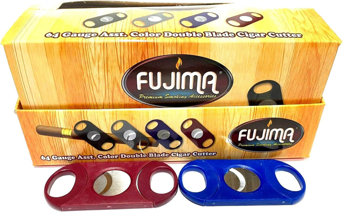 Fujima Double Blade Cigar Cutter- Assorted Color
