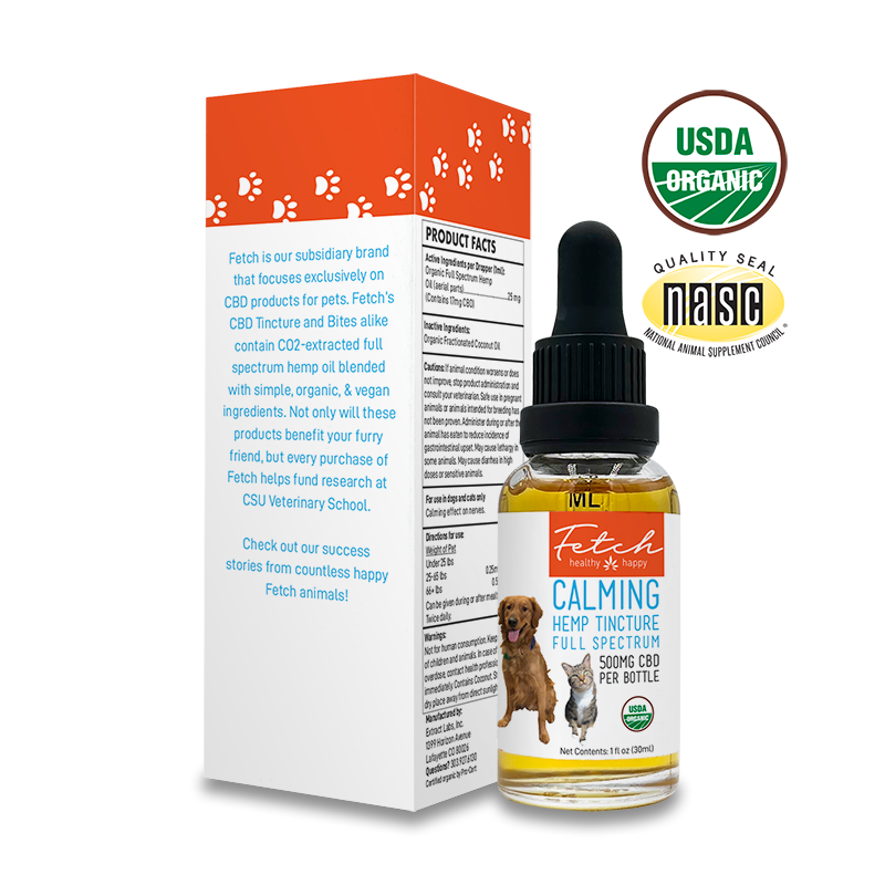Organic Fetch Tincture | CBD Oil For Pets (1000mg/60ml)