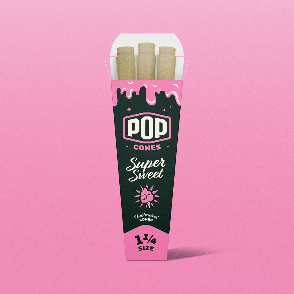 Pop 1 1/4 Size Cones Super Sweet 6 Pack