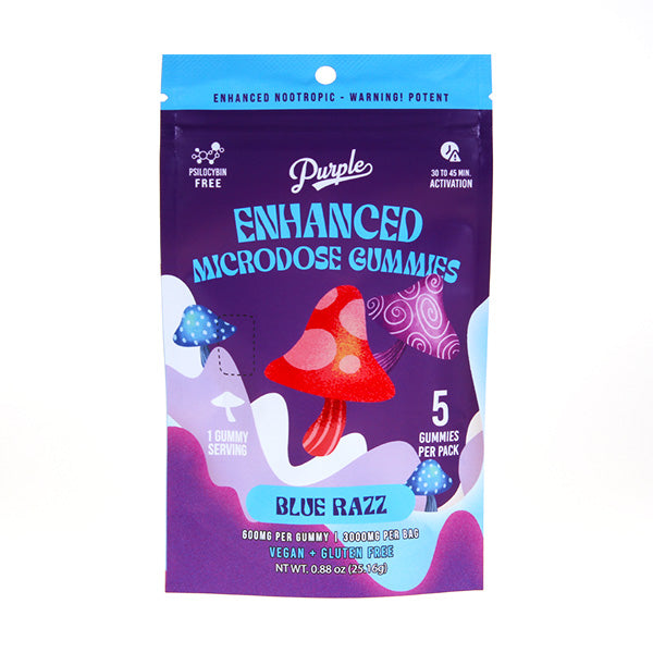 Purple Magic Mushroom Gummy - Blue Razz (3000mg)