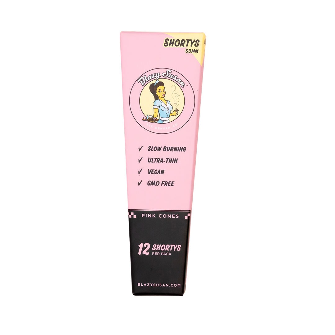 Blazy Susan - Shorty Size Premium Pink Cones (12 Pack)