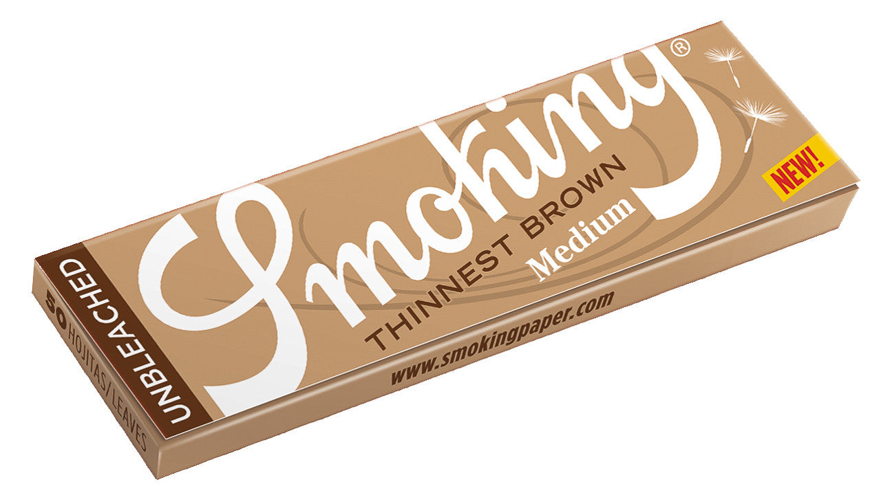 Smoking Thinnest Brown Medium 1 1/4 Size Rolling Papers