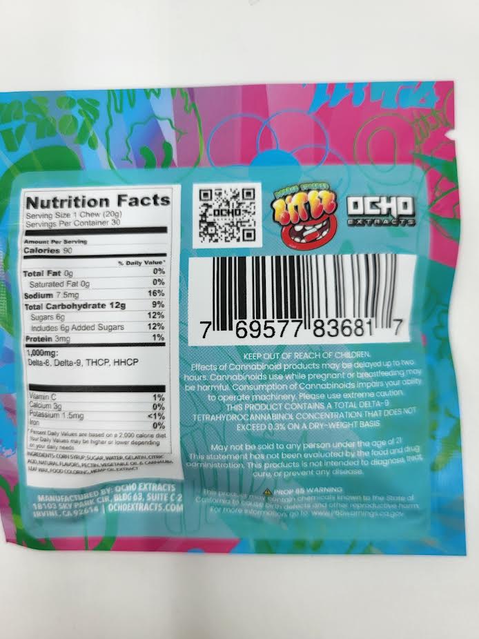 Double-Stacked BITEZ - Gummies (2000mg)
