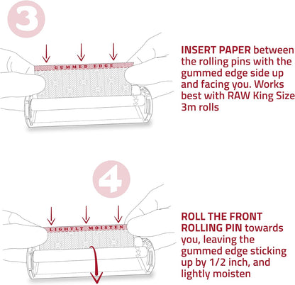 RAW Phatty 125 mm Crystal Clear Triple Strength Cigarette Rolling Paper Machine