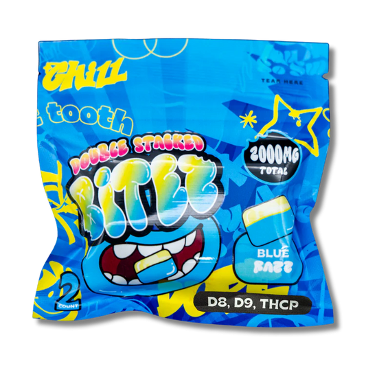 Ocho Extracts x Trip Drip x Sugar Double Stacked Bitez | (2ct) 2000mg - Blue Razz
