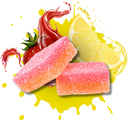 Ocho Extracts Double Stacked Bitez 2000mg THC Gummies, 2 pack Strawberry Lemonade