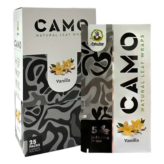Camo Natural Leaf Wraps Vanilla 5ct