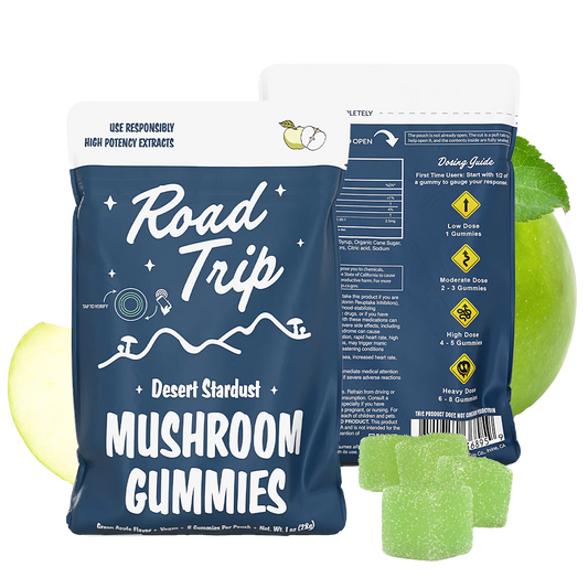 Road Trip Desert Stardust Mushroom Gummy- Green Apple