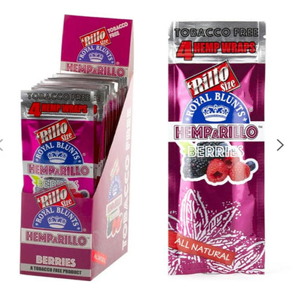 Royal Bluntz Hemparillo Hemp Wraps Berries