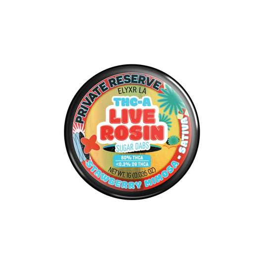 Elyxr LA Live Rosin Sugar Dabs 1G- Strawberry Mimosa (S)