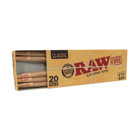RAW Classic 1 1/4 Size Cones 20 Pack