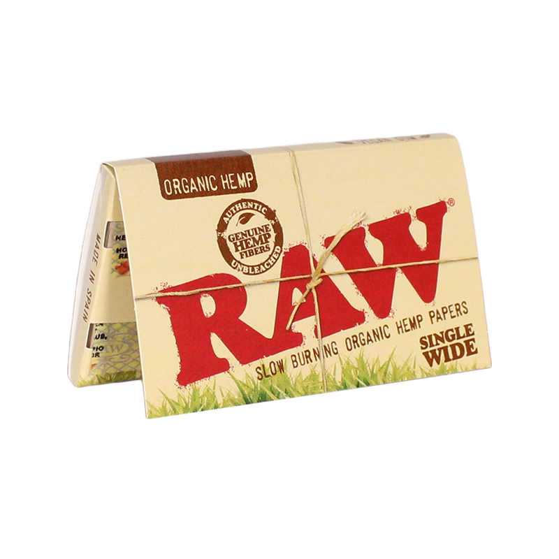 RAW Organic Hemp Single Wide Rolling Papers
