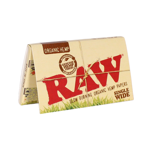 RAW Organic Hemp Single Wide Rolling Papers
