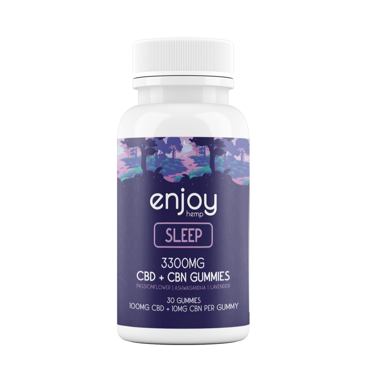 Sleep Gummies - CBD + CBN + Lavender + Passionflower + Ashwagandha (Full Spectrum)