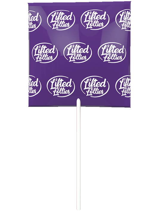 Lifted Lollies D9 20mg THC, 10mg CBE, Single Count Grape