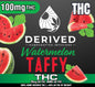 Derived Taffy 100mg THC - Watermelon