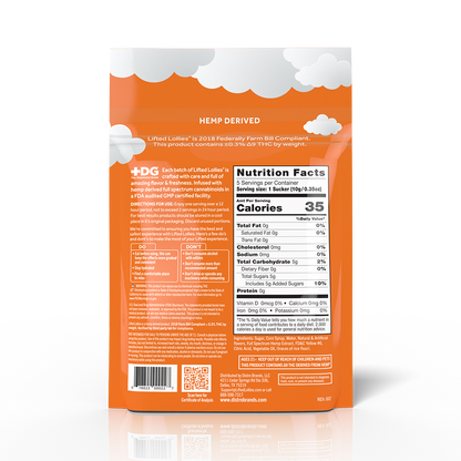 Lifted Lollies - Mango | 5 Pack (D9 20mg THC, 10mg CBD)