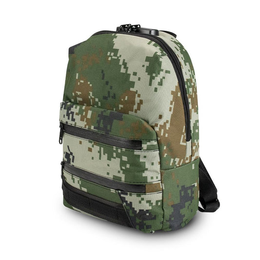 Skunk Lockable Green Pixelated Camo Backpack