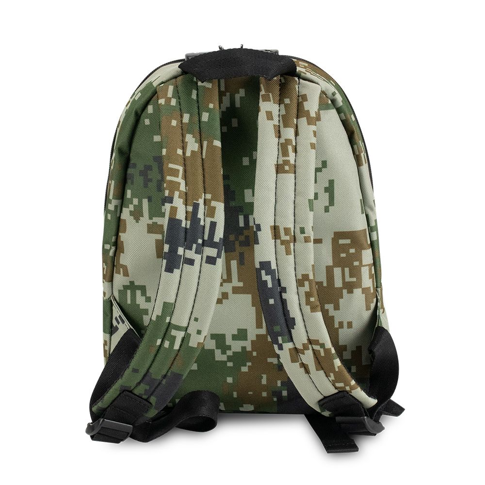 Skunk Lockable Green Pixelated Camo Backpack