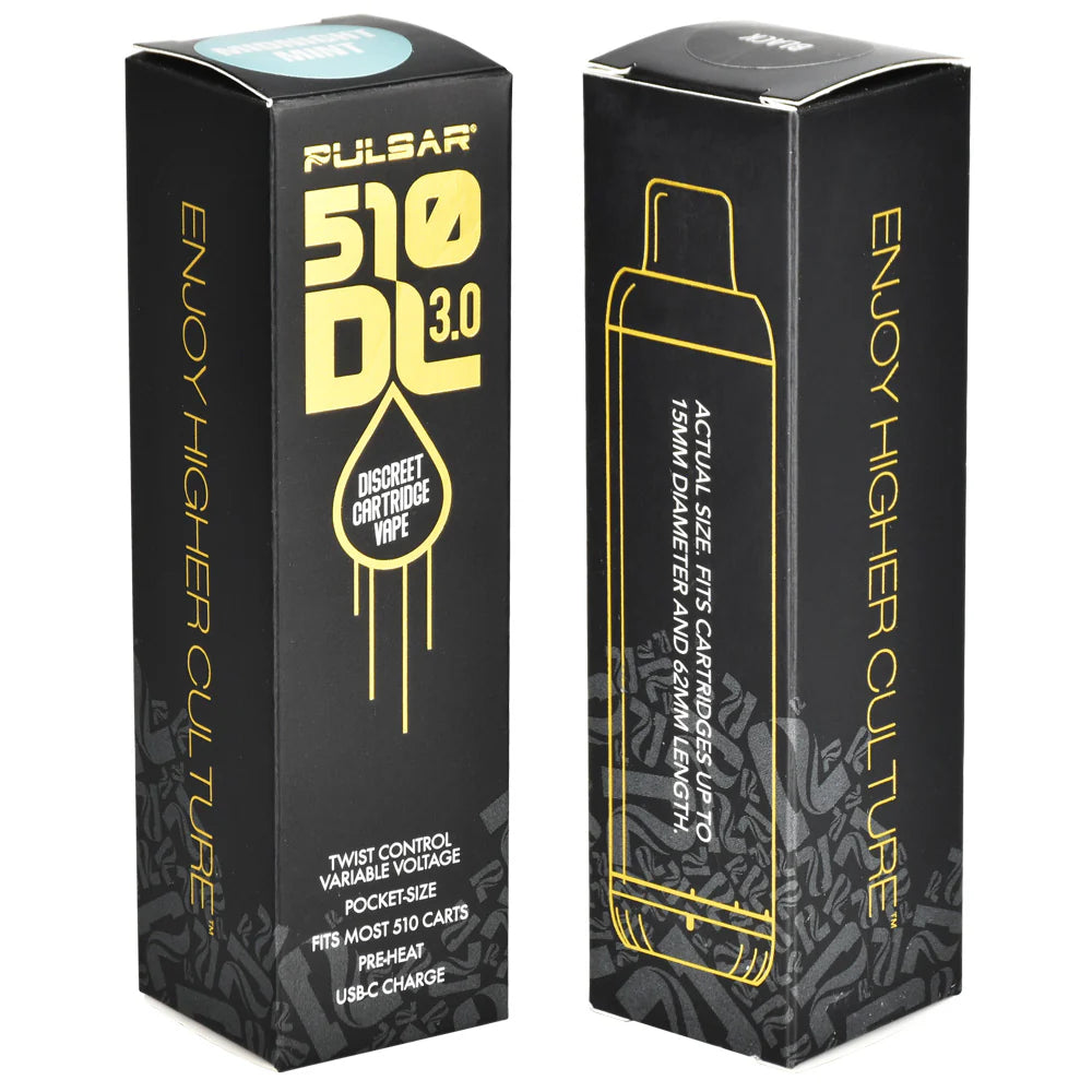 Pulsar 510 DL 3.0 Discreet Cartridge Vape (Black)