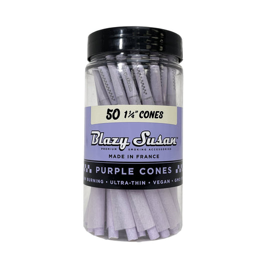 Blazy Susan (1 1/4 Size) Premium Purple Cones - 50 Pack