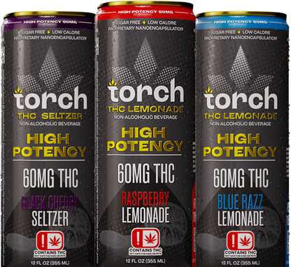 Torch - High Potency THC Seltzer (60mg, 12oz)